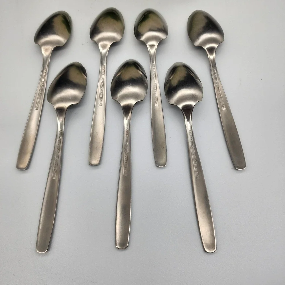 7-Pc Set IS Co International GARDEN MANOR Grapefruit Spoons Stainless USA
